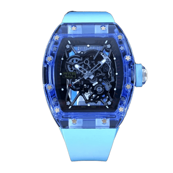 Richard Mille RM 35-01 Super Clone: Rafael Nadal Blue NTPT Carbon Skeleton