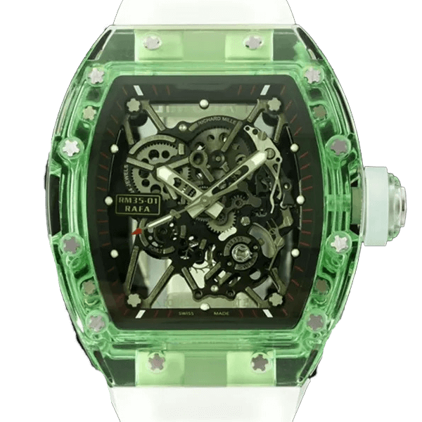 Richard Mille RM 35-01 Super Clone: Rafael Nadal Green Automatic Skeleton