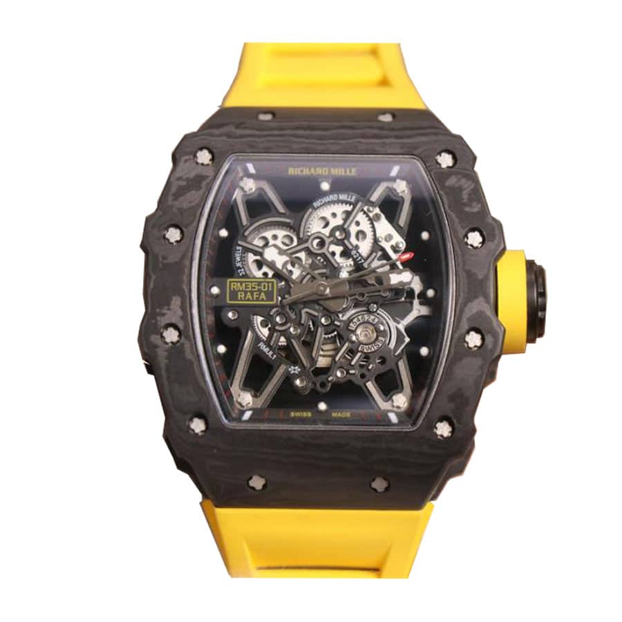 Richard Mille RM 35-01 Super Clone: Rafa Nadal NTPT Carbon Skeleton Dial
